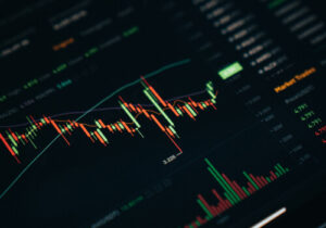 A technical stock market graph