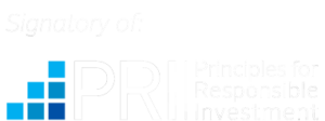 An image displaying the logo for the UN Pri and stating that Motive is a signatory to the UN PRI Principles of Responsible Investing