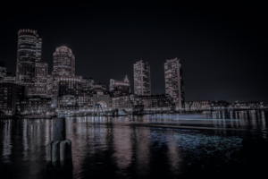 Boston Skyline at night